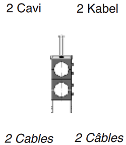 Крепление кабеля FIMO mRF E/ 2x9 Крепление кабеля FIMO mRF E/ 2x9